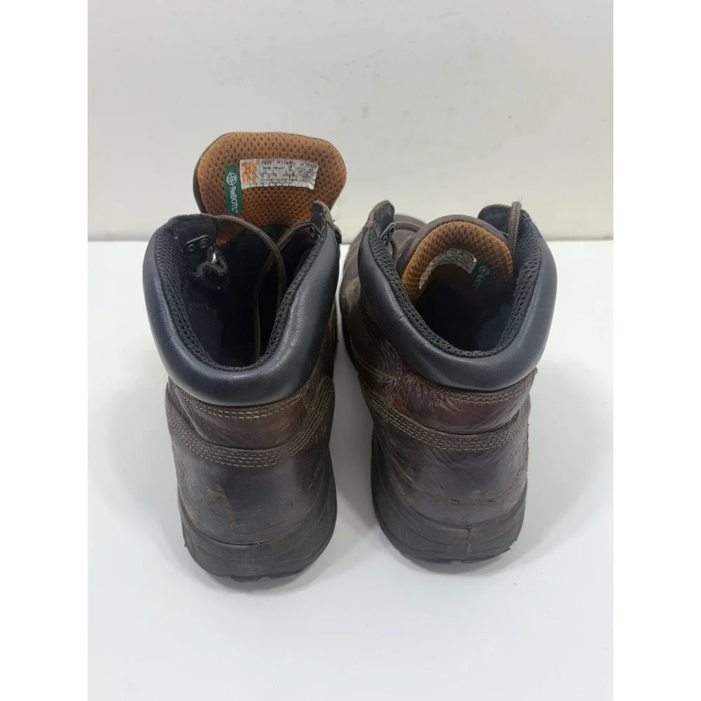 Timberland PRO Boots Mens Size 11 Wide Black Steel Toe Work Anti Fatigue Leather